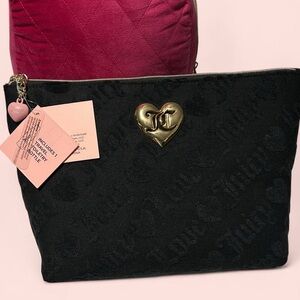 New Black Juicy Couture travel cosmetic bag (unopened)